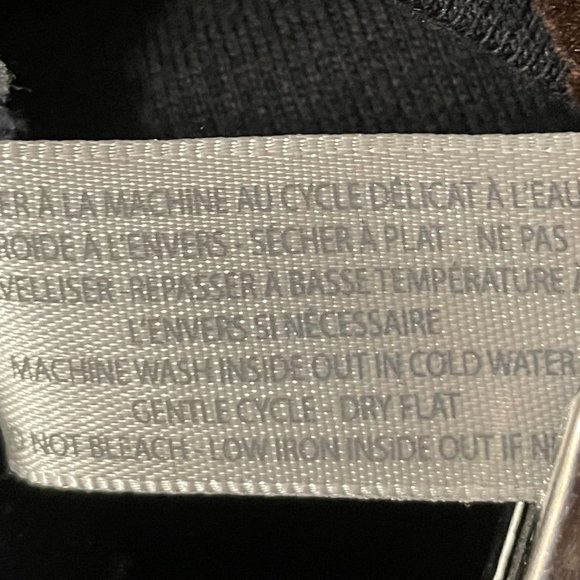 SIMONS Contemporaine Black Brown Velvet Swirl Sweatshirt Top - Picture 7 of 7